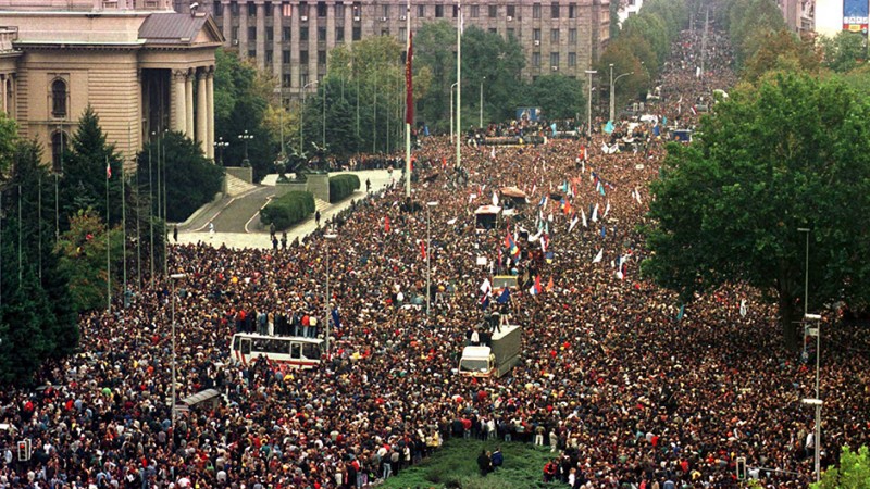 On the other side of the barricades: October 5th 2000, in Belgrade