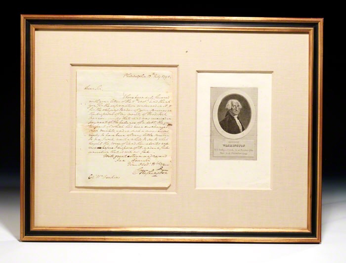 The letter sold for $ 3.2 million: The autograph of George Washington