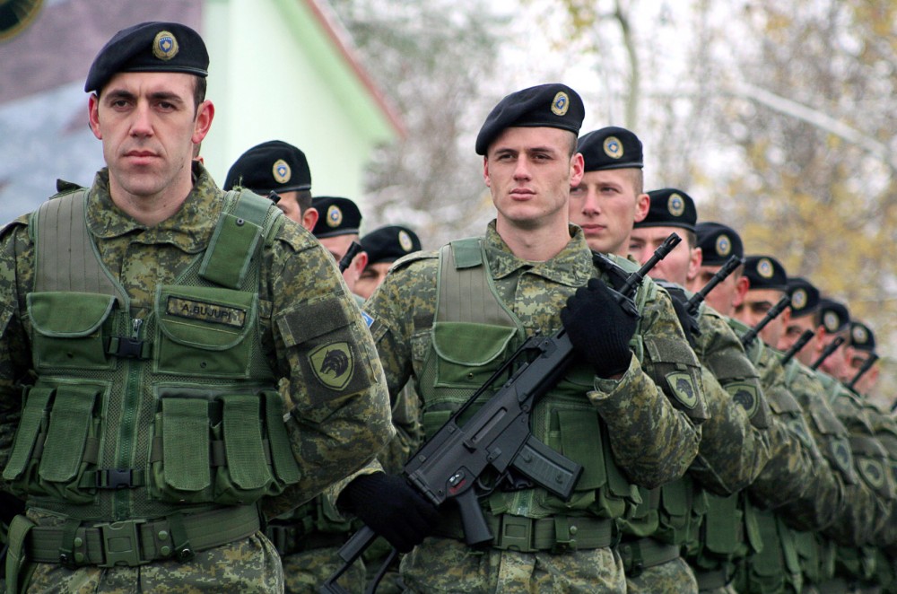Albanians and Serbs in the same army