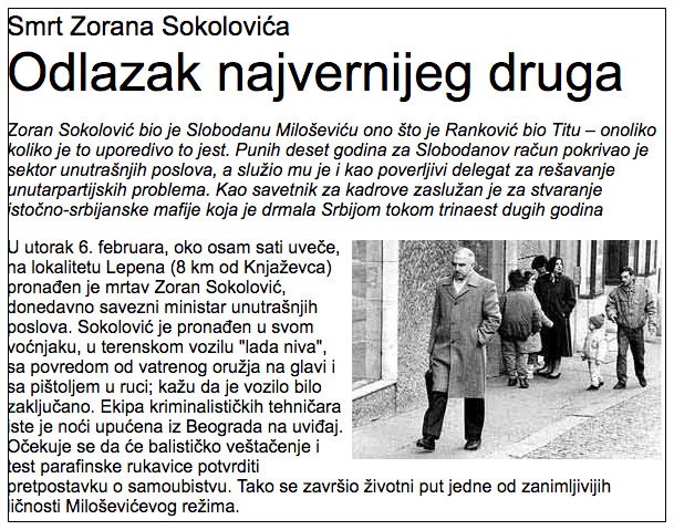 Zoran Sokolović, ministar unutrašnjih poslova, naredio je 28. juna pokretanje tajne operativne akcije „Pauk“. Cilj akcije bilo je otkrivanje i onemogućavanje obaveštajne, terorističke i „protivustavne delatnosti usmerene prema Srbima koji žive izvan Republike Srbije.