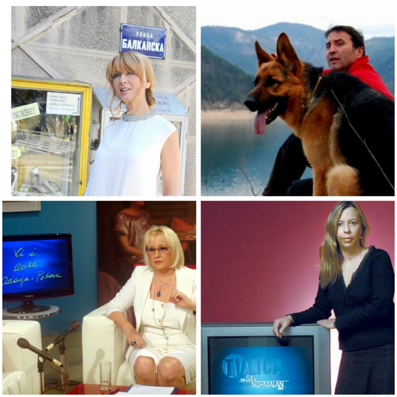 The most famous TV broadcasters of RTS, Vesna Dedic, Jovan Memedovic, Mira Adanja Polak and Tanja Peternek.