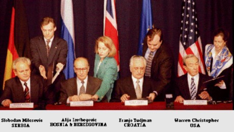 Potpisivanje sporazuma: Dayton, 1. novembra 1995.