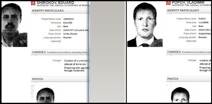 Svi dokazi upućuju da su Širokov i Popov glavni osumnjičeni